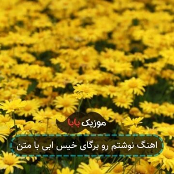 اهنگ نوشتم رو برگای خیس ابی با متن